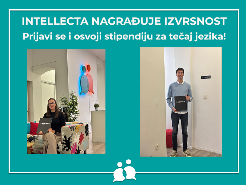 Dragi na&scaron;i studenti, Intellecta i ove godine misli na vas! I u Proljetnom semestru 2026. godine osigurali smo fond za stipendije u vrijednosti od 2.654,46 EUR! Intellecta i ove jeseni nagrađuje izvrsnost redovnih studentica i studenata.